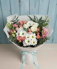 Букет цветов из:  Розы, Лизиантусы и Хризантемы #REPLACE_PRED# Косихе