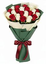 Букет Микс из красных и белых роз #REPLACE_PRED# Косихе