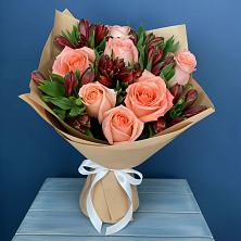 Букет цветов из:  Розы и Альстромерии в Косихе