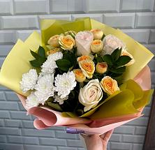 Букет цветов из:  Розы и Хризантемы #REPLACE_PRED# Косихе