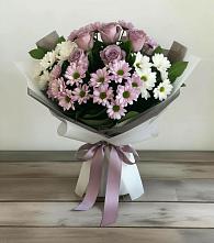 Букет цветов из:  Хризантемы и Розы в Косихе
