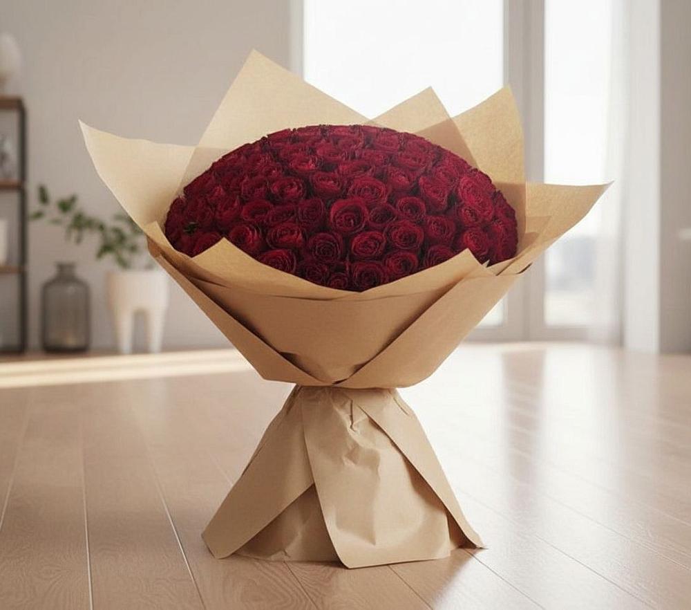 Букет 101 Красная роза в Косихе