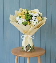 Букет цветов из:  Хризантемы и Розы #REPLACE_PRED# Косихе