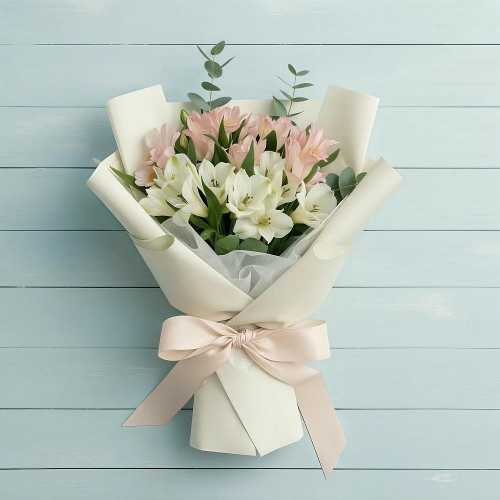 Букет цветов из: Альстромерии в Косихе