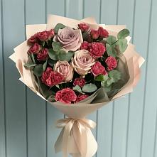 Букет цветов из:  Гвоздики и Розы в Косихе