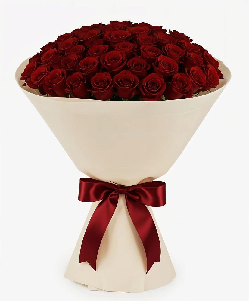 Букет 101 Бордовая роза Блэк Бакарра в Косихе