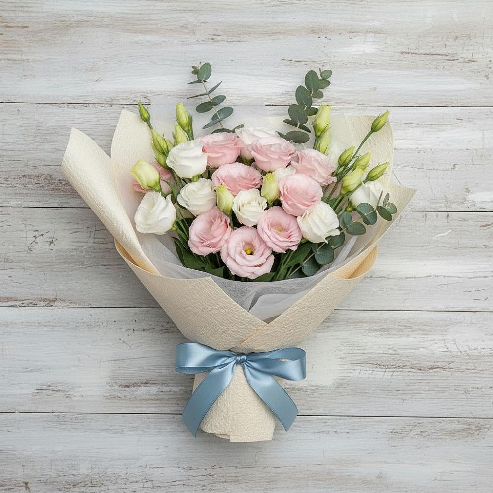 Букет цветов из: Лизиантусы в Косихе